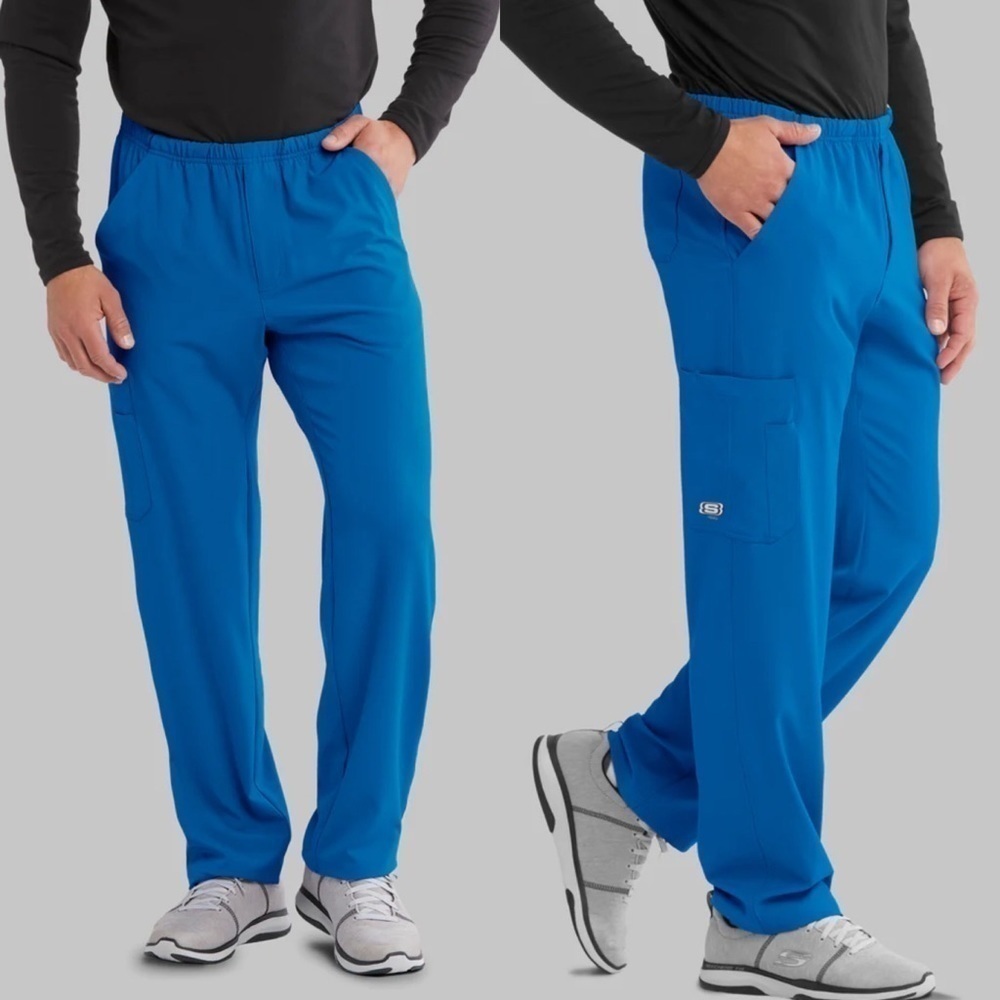 NWT Sketchers by Barco Structure Scrub Pants Galaxy Blue XS